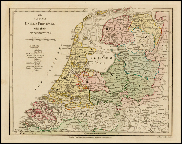 85-Netherlands Map By Robert Wilkinson