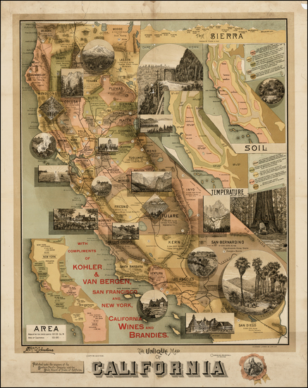 56-California Map By E. McD.  Johnstone