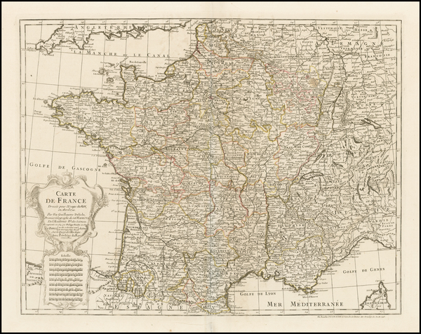 59-France Map By Philippe Buache