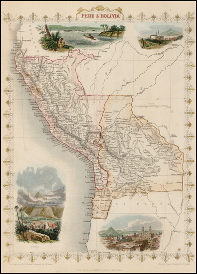 21-South America Map By John Tallis