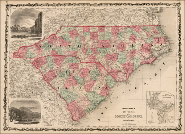 90-Southeast Map By Benjamin P Ward  &  Alvin Jewett Johnson