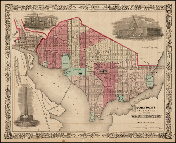 71-Mid-Atlantic Map By Benjamin P Ward  &  Alvin Jewett Johnson