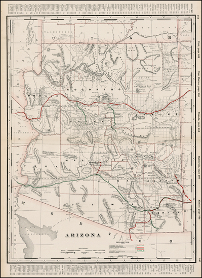 66-Southwest Map By George F. Cram