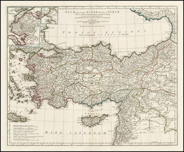 31-Turkey, Turkey & Asia Minor and Balearic Islands Map By Jean-Baptiste Bourguignon d'Anville