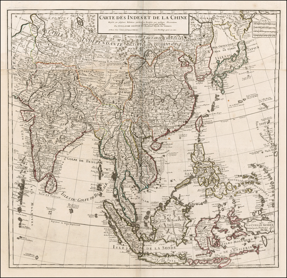 87-China, Japan, Korea, India, Southeast Asia, Philippines and Central Asia & Caucasus Map By 