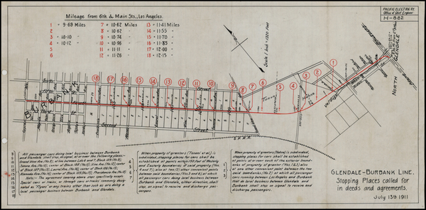 36-California Map By Pacific Electric Railway