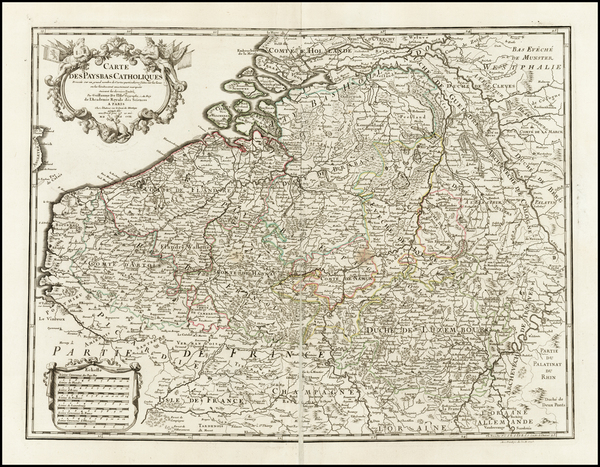 1-Belgium Map By Philippe Buache