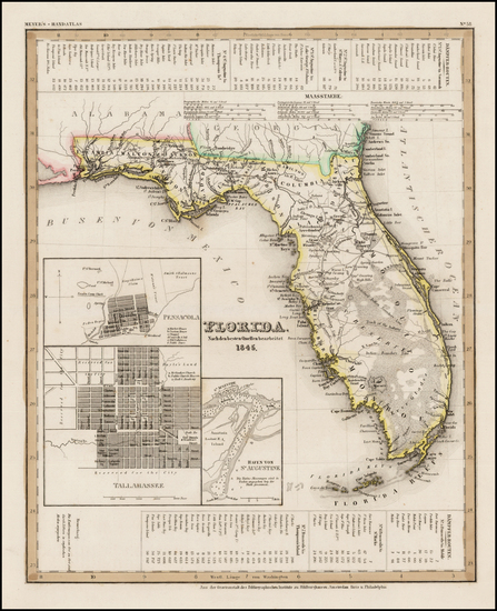 54-Florida Map By Joseph Meyer