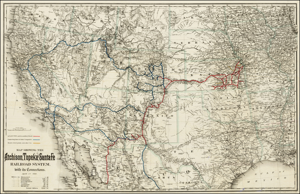 71-Texas, Plains, Southwest, Rocky Mountains and California Map By G.W.  & C.B. Colton