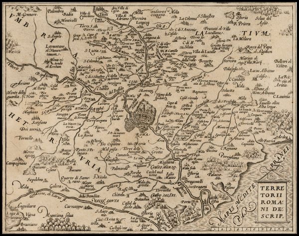 79-Italy Map By Abraham Ortelius