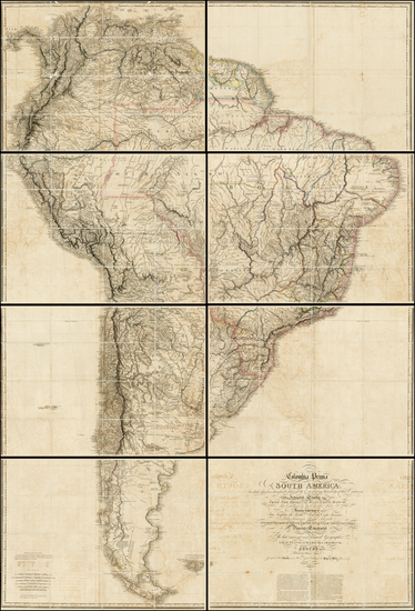 91-South America Map By William Faden