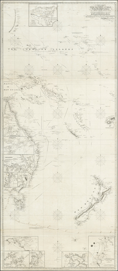32-Australia, Oceania and New Zealand Map By John William Norie