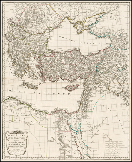 1-Mediterranean, Turkey & Asia Minor, Egypt, Balearic Islands and Greece Map By Jean-Baptiste