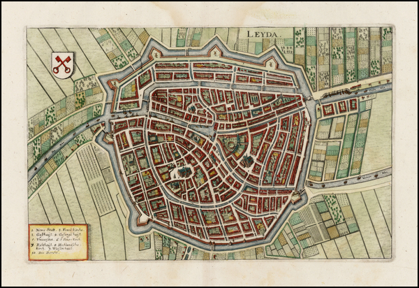 86-Netherlands Map By Matthaeus Merian