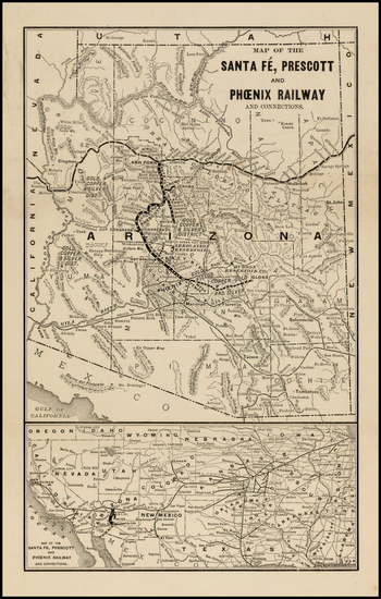 88-Southwest Map By Santa Fe Railroad