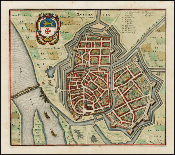 65-Netherlands Map By Matheus Merian