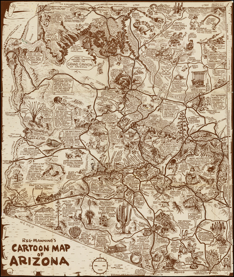 43-Southwest Map By Reginald Manning