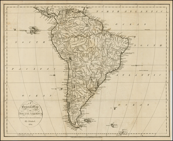 27-South America Map By John Russell