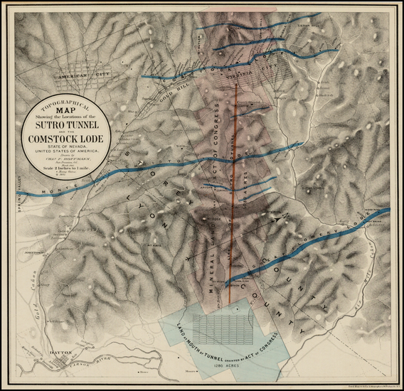 69-Southwest, Nevada and California Map By Charles F. Hoffmann / Ferd. Mayer & Co.