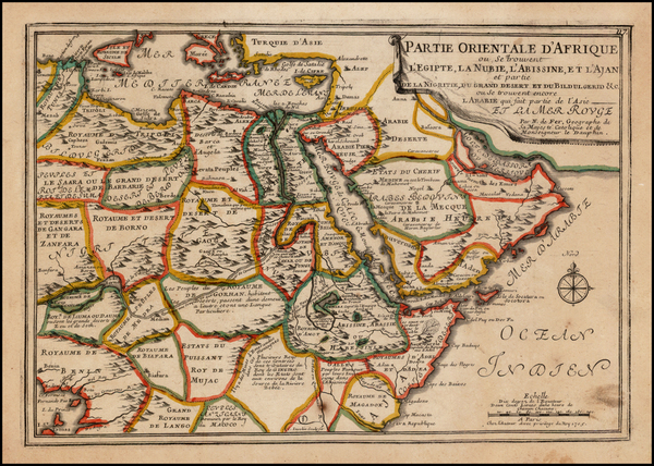 12-Middle East, Egypt, North Africa, West Africa and African Islands, including Madagascar Map By 