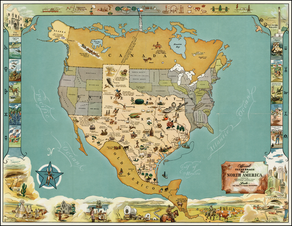 76-Texas Map By Mark Storm