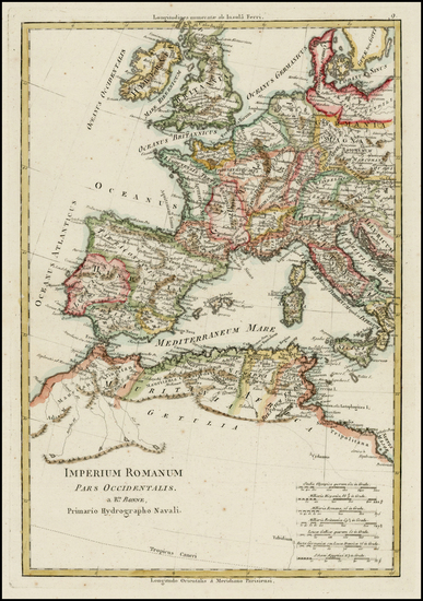 5-Europe, Europe, Italy and Mediterranean Map By Rigobert Bonne