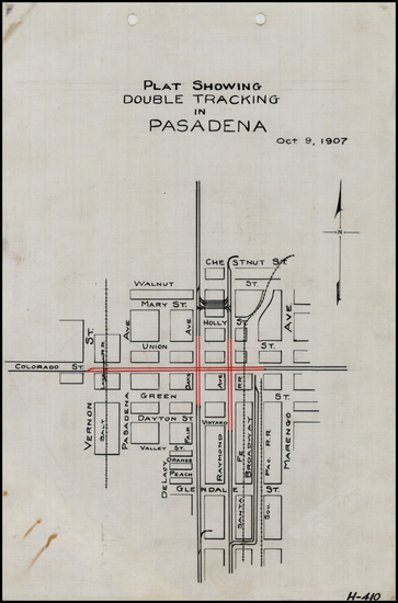 75-California Map By Pacific Electric Railway