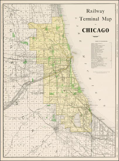 16-Midwest Map By Rand McNally & Company