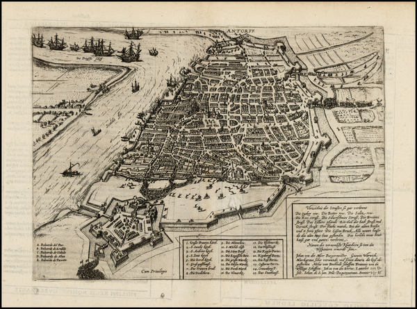 44-Netherlands Map By Michael Aitzinger