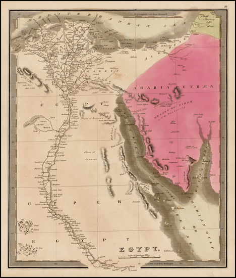 20-Egypt Map By Jeremiah Greenleaf