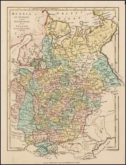 89-Poland, Russia and Balkans Map By Robert Wilkinson