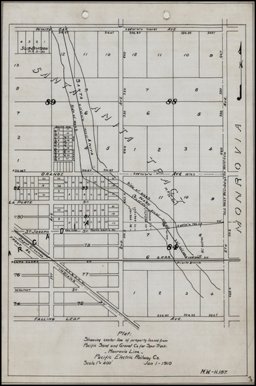 0-California Map By Pacific Electric Railway