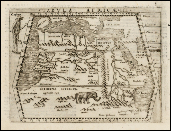 68-Europe, Mediterranean, Africa, North Africa, East Africa and West Africa Map By Giacomo Gastald