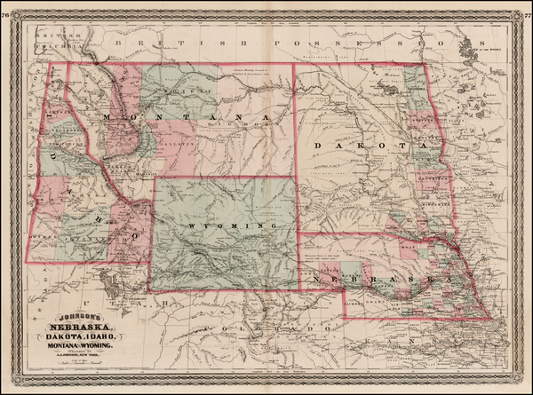 15-Plains and Rocky Mountains Map By Alvin Jewett Johnson