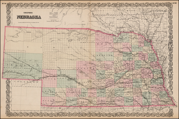 86-Midwest Map By G.W.  & C.B. Colton