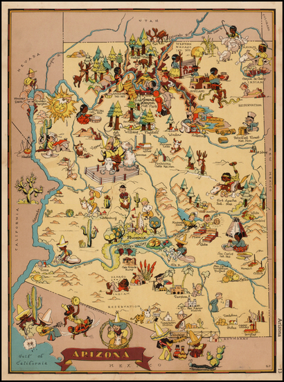 30-Southwest Map By Ruth Taylor White