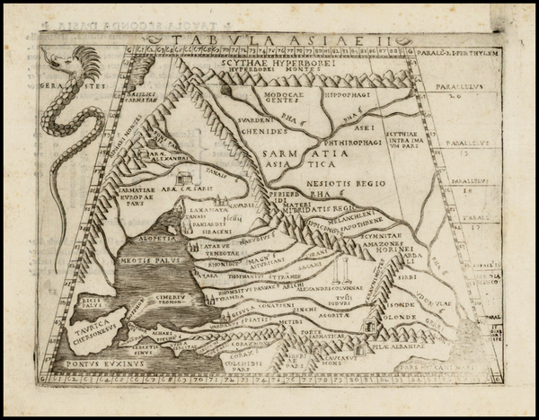 70-Ukraine and Russia in Asia Map By Giacomo Gastaldi