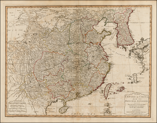 7-China and Korea Map By Laurie & Whittle