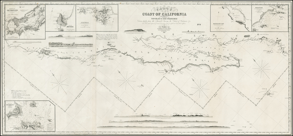 37-Baja California and California Map By James Imray