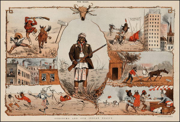 0-United States, Texas, Plains, Southwest, Rocky Mountains, Comic & Anthropomorphic and Curio