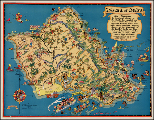 7-Hawaii and Hawaii Map By Ruth Taylor White