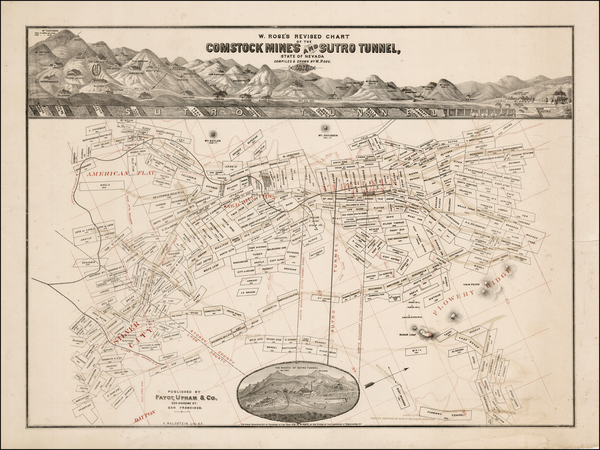 35-Southwest and California Map By Payot Upham & Co.