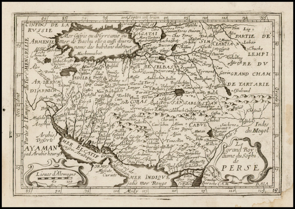 22-Central Asia & Caucasus and Middle East Map By Jean Picart