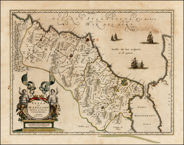 40-North Africa Map By Willem Janszoon Blaeu