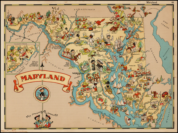 19-Mid-Atlantic Map By Ruth Taylor White