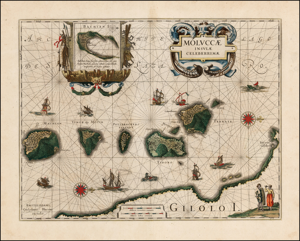 79-Southeast Asia and Other Islands Map By Willem Janszoon Blaeu