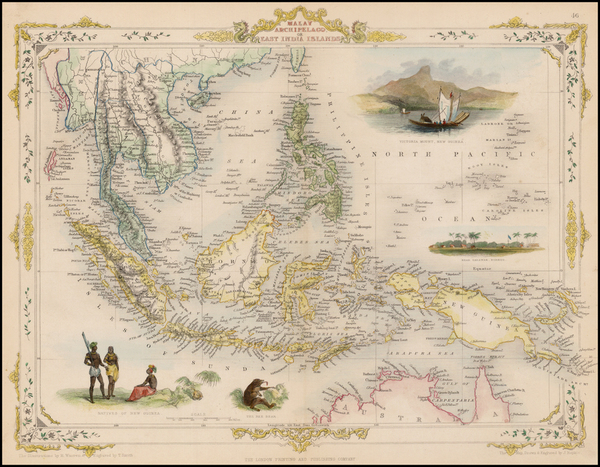 95-Southeast Asia and Philippines Map By John Tallis