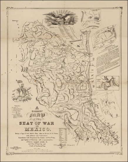 39-Texas and Mexico Map By John Disturnell