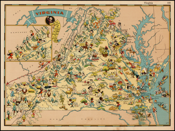 91-Southeast Map By Ruth Taylor White