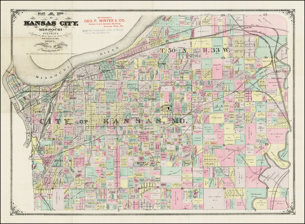 37-Midwest and Plains Map By G.M. Hopkins